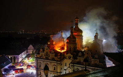 Orosz találat érte a Pecserszka Lavra barlangkolostor Nagyboldogasszony székesegyházát